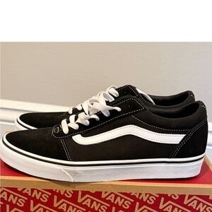 Vans Black and White Low-Top Shoes